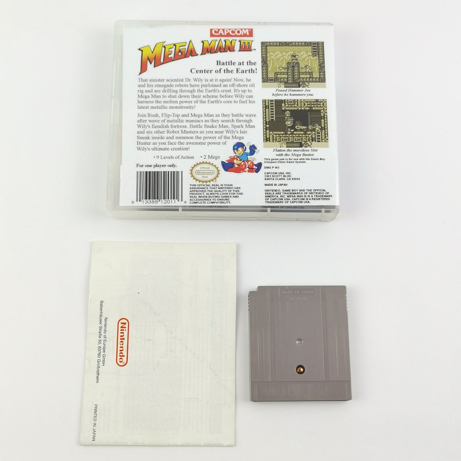 Nintendo Game Boy Classic Spiel : Mega Man III 3 - Modul + Anleitung PAL NOE