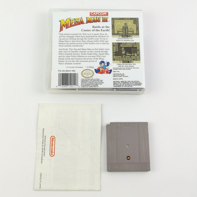 Nintendo Game Boy Classic Spiel : Mega Man III 3 - Modul + Anleitung PAL NOE
