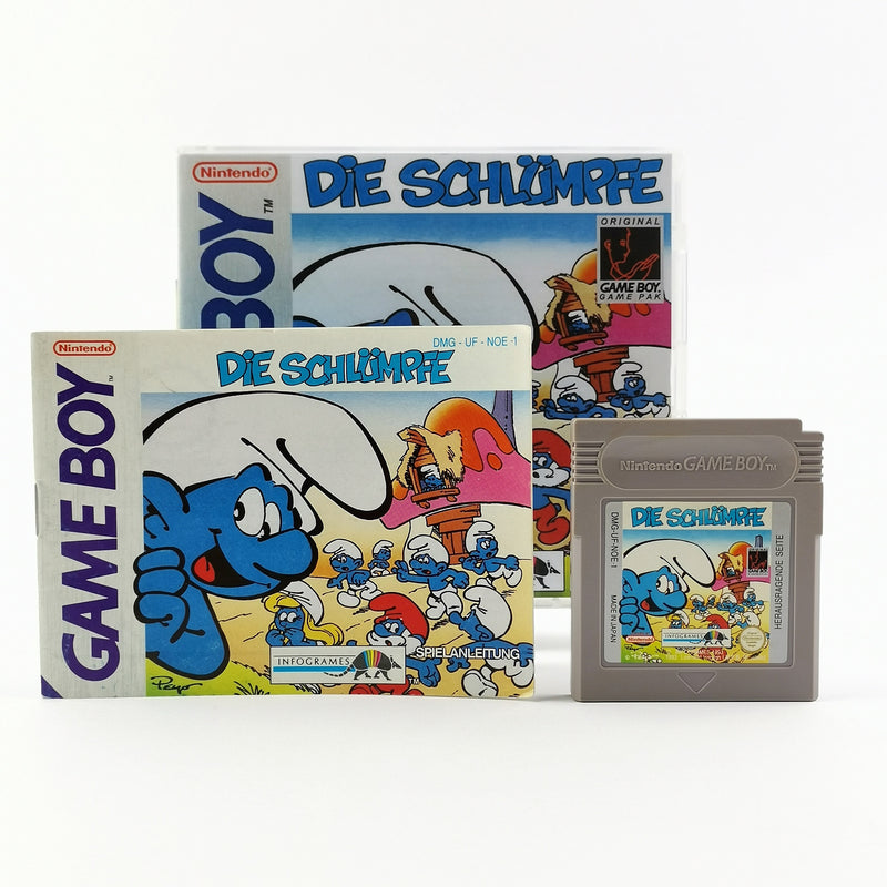 Nintendo Game Boy Classic Spiel : Die Schlümpfe - Modul + Anleitung PAL NOE-1