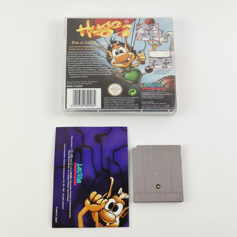 Nintendo Game Boy Classic Spiel : Hugo 2 - Modul & Anleitung PAL NOE GB
