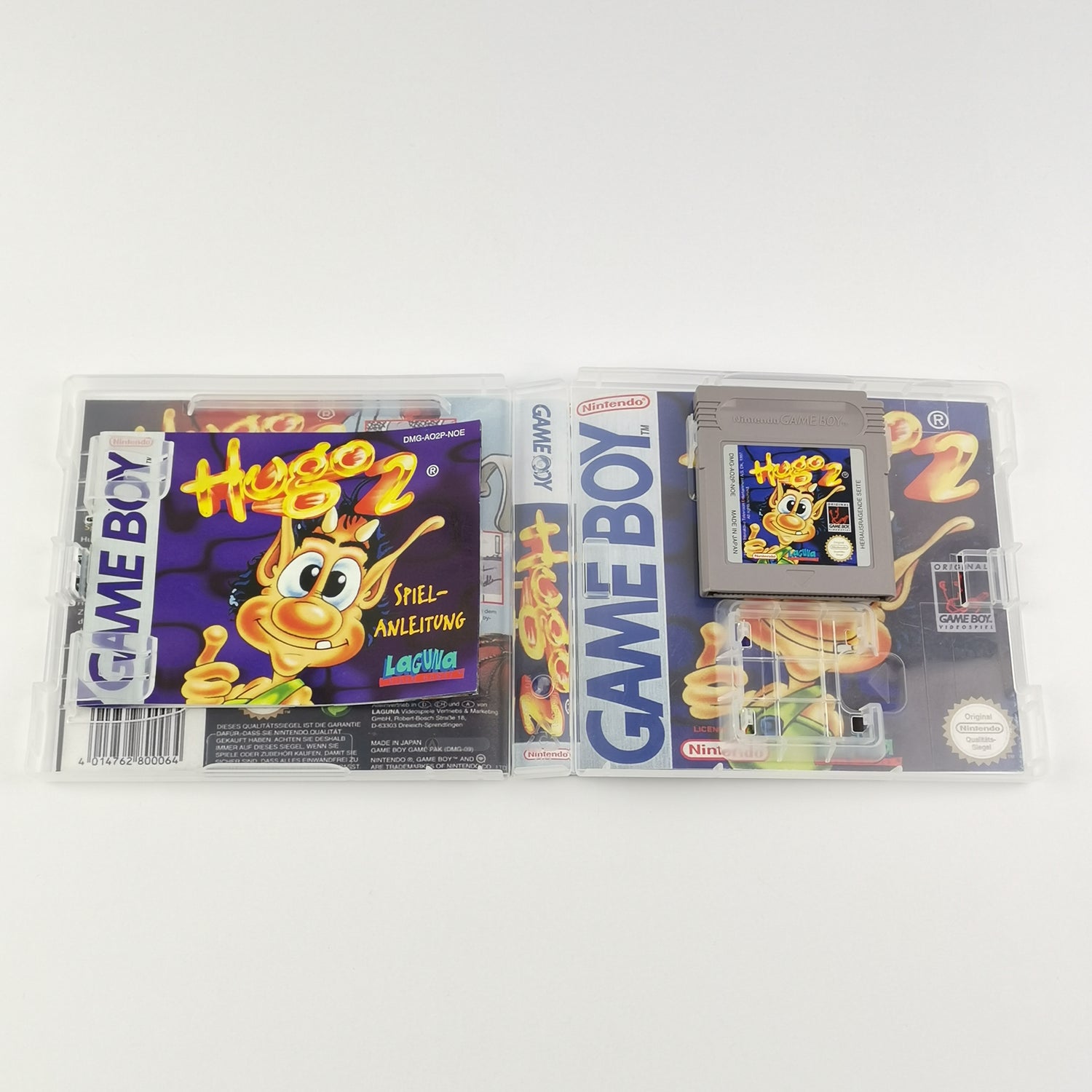 Nintendo Game Boy Classic Spiel : Hugo 2 - Modul & Anleitung PAL NOE GB