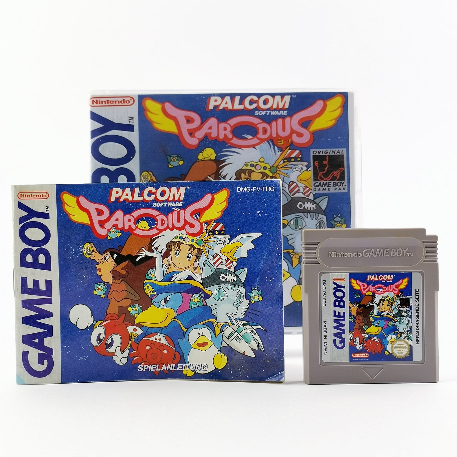 Nintendo Game Boy Classic Spiel : Parodius - Modul & Anleitung PAL FRG