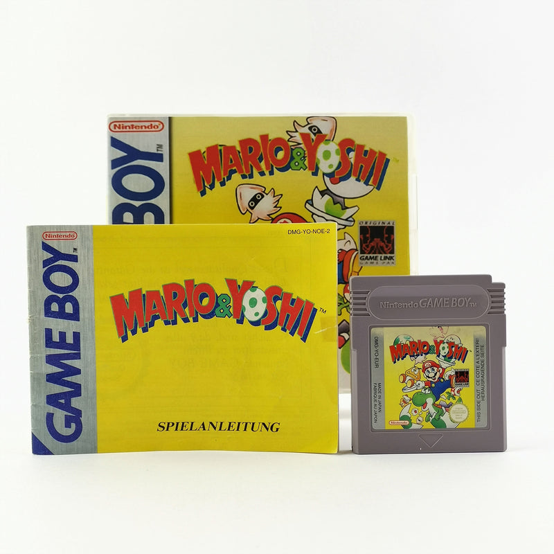 Nintendo Game Boy Classic Spiel : Mario & Yoshi - Modul & Anleitung | PAL NOE