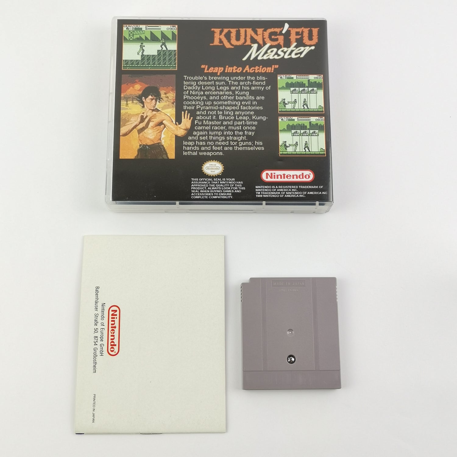 Nintendo Game Boy Classic Spiel : Kung Fu Master - Modul & Anleitung PAL NOE