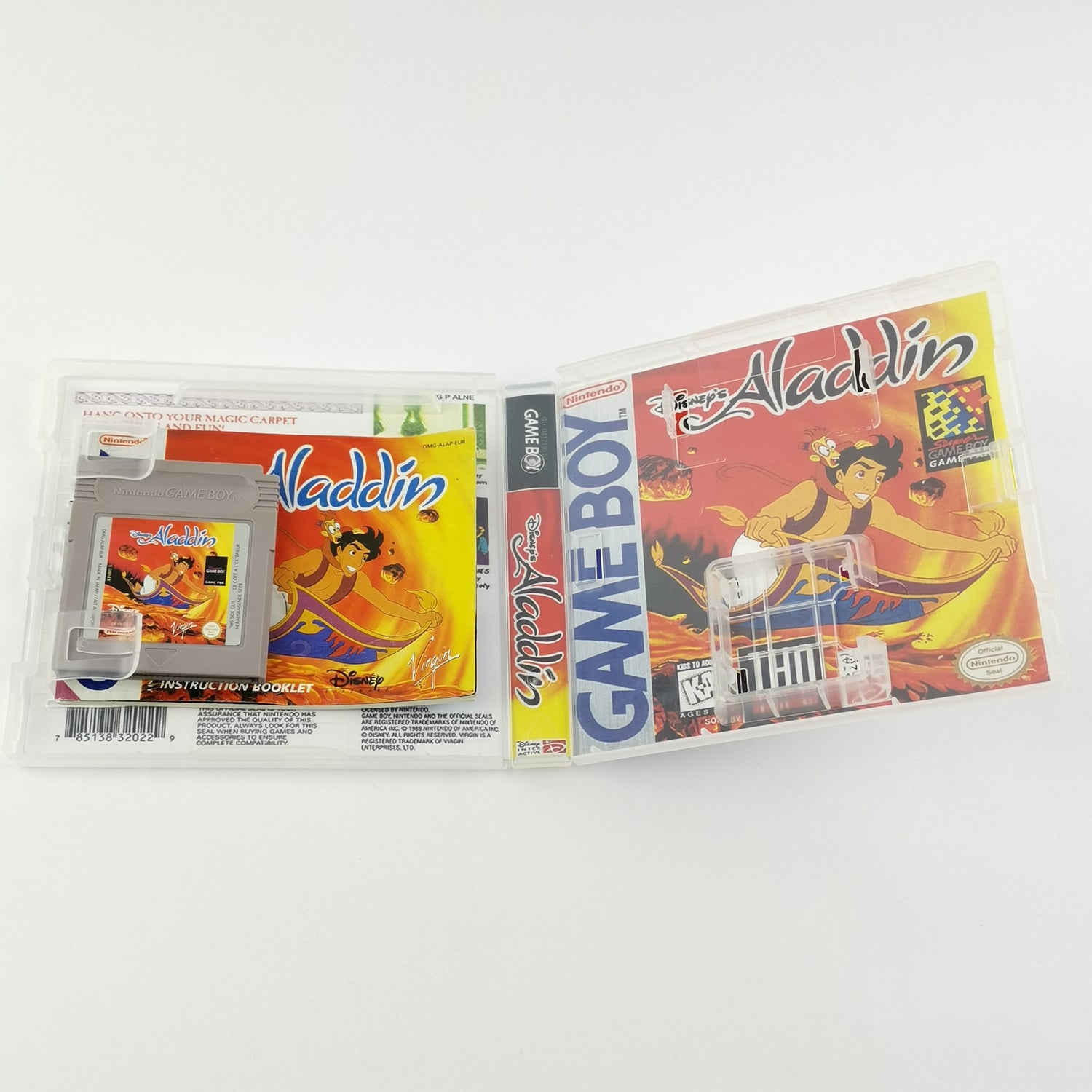 Nintendo Game Boy Classic Spiel : Disneys Aladdin - Modul & Anleitung PAL EUR