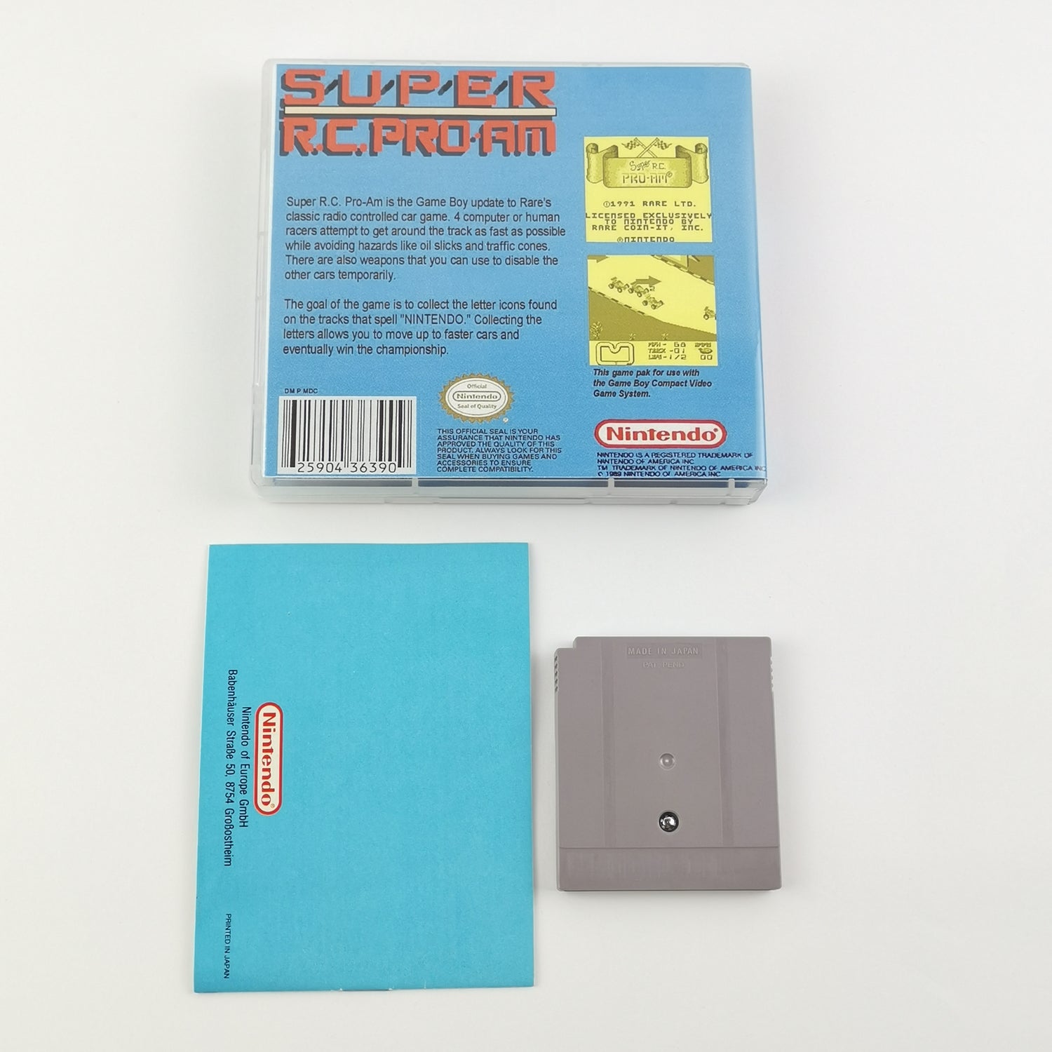 Nintendo Game Boy Classic Spiel : Super R.C. Pro-AM - Modul & Anleitung PAL NOE