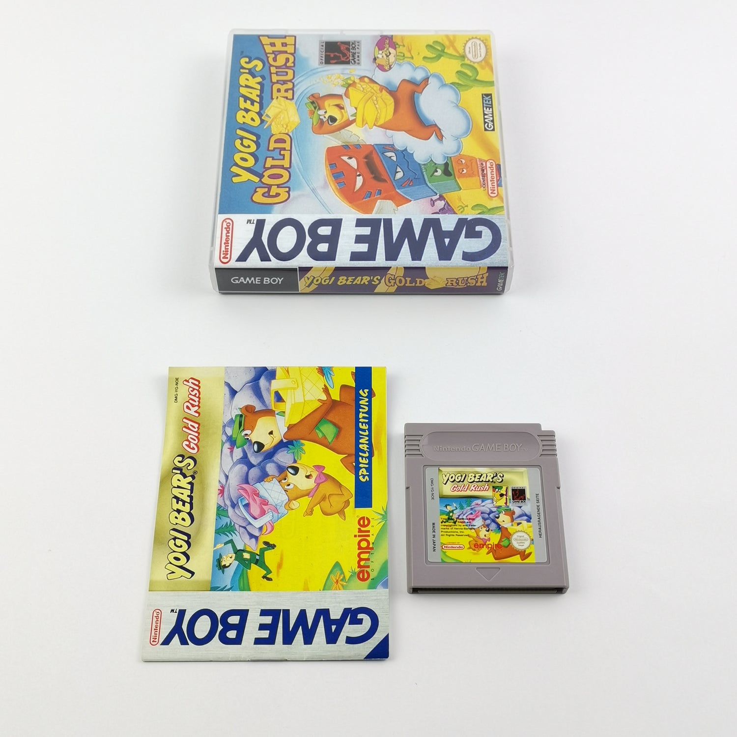 Nintendo Game Boy Classic Spiel : Yogi Bears Gold Rush - Modul & Anleitung PAL