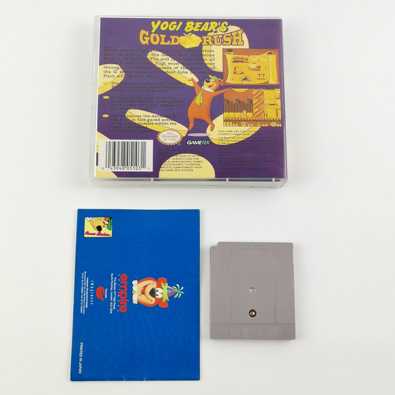 Nintendo Game Boy Classic Spiel : Yogi Bears Gold Rush - Modul & Anleitung PAL