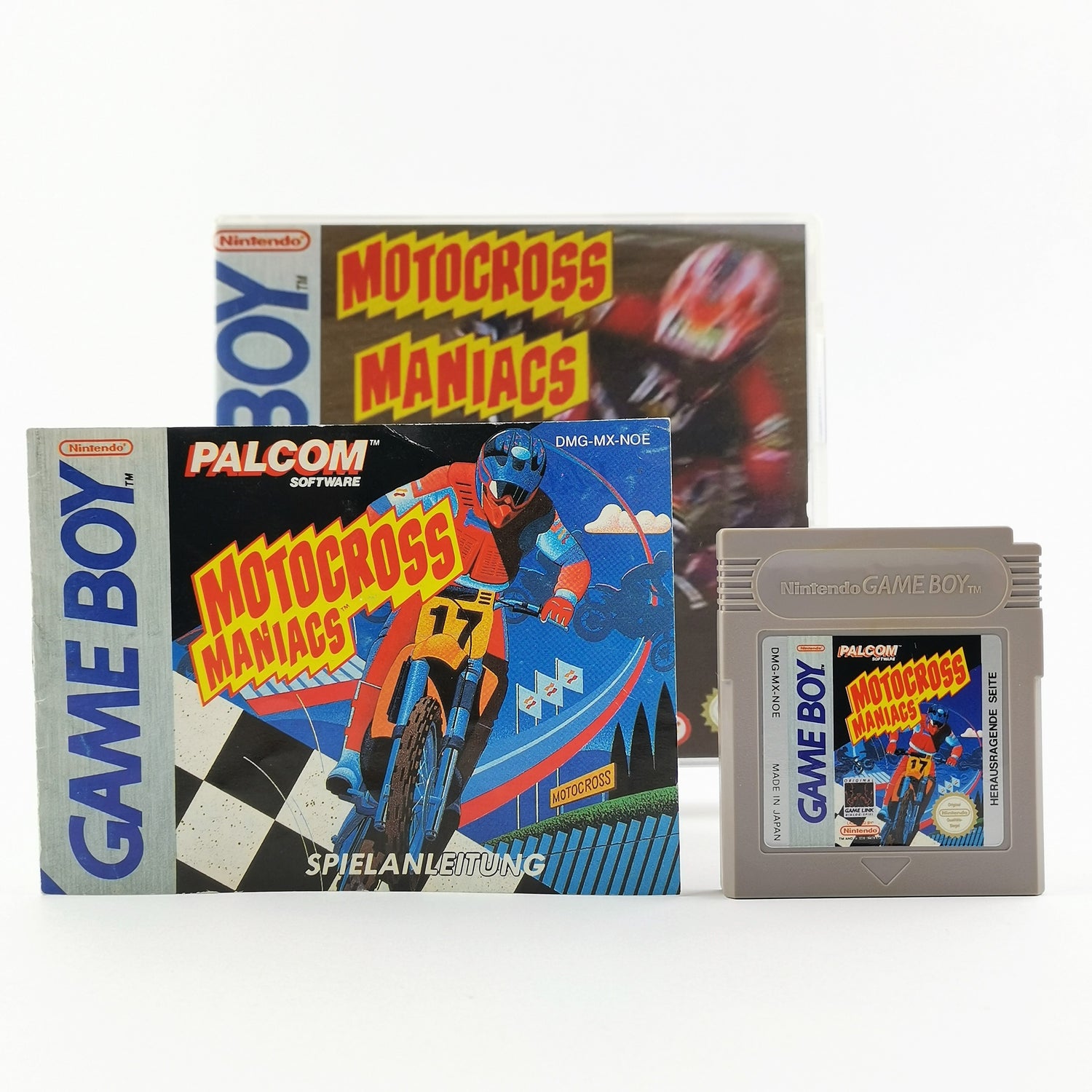 Nintendo Game Boy Classic Spiel : Motocross Maniacs - Modul & Anleitung PAL NOE
