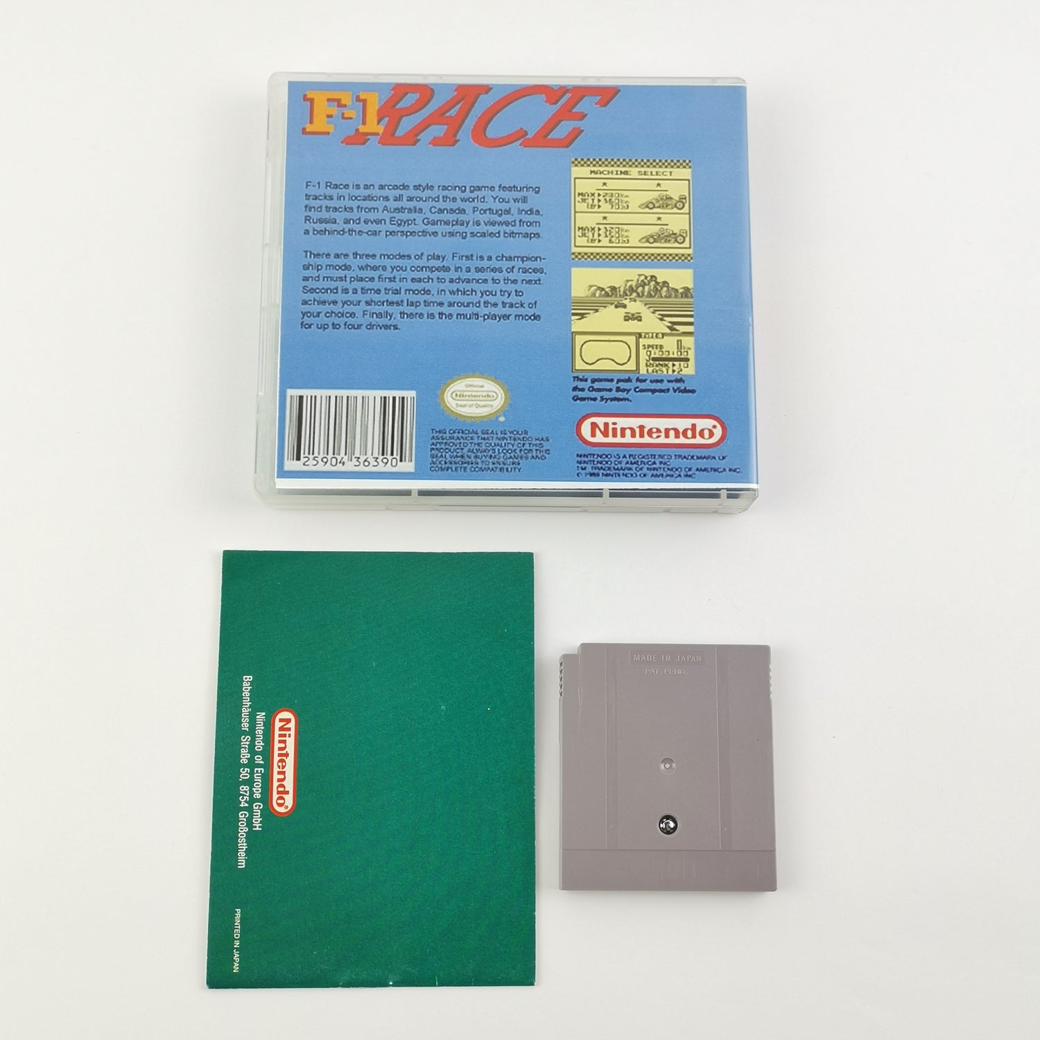 Nintendo Game Boy Classic Spiel : F-1 Race - Modul & Anleitung PAL NOE