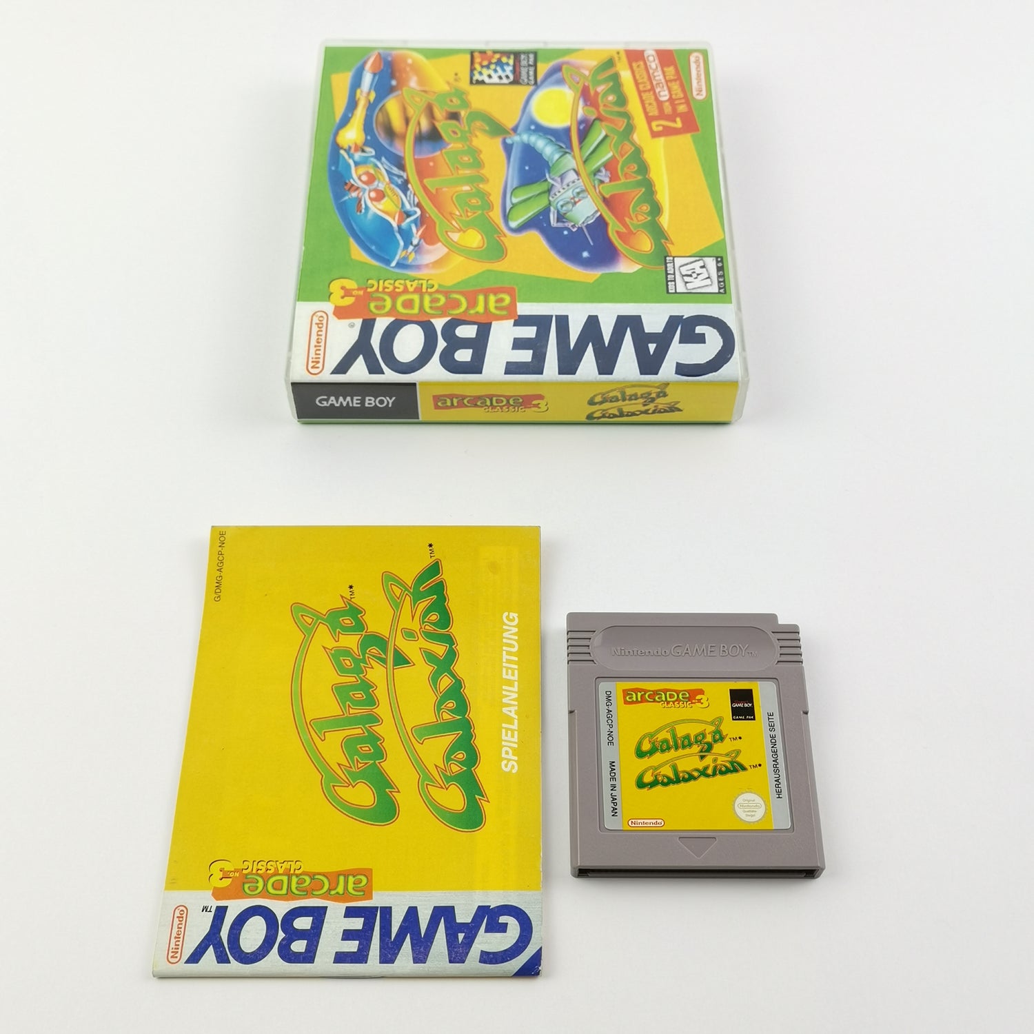 Nintendo Game Boy Classic Spiel : Arcade Classic 3 - Modul & Anleitung PAL NOE