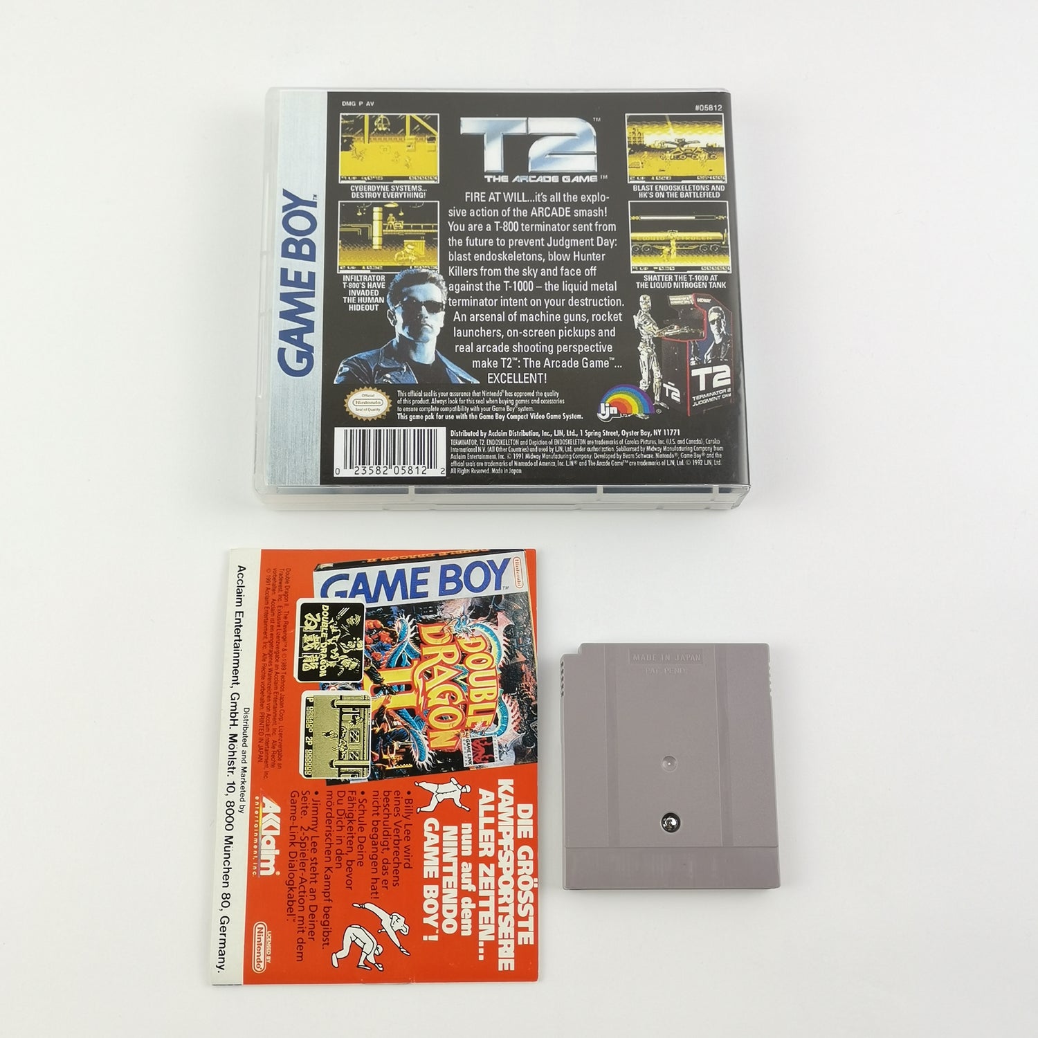 Nintendo Game Boy Classic Spiel : T2 The Arcade Game - Modul Anleitung PAL NOE