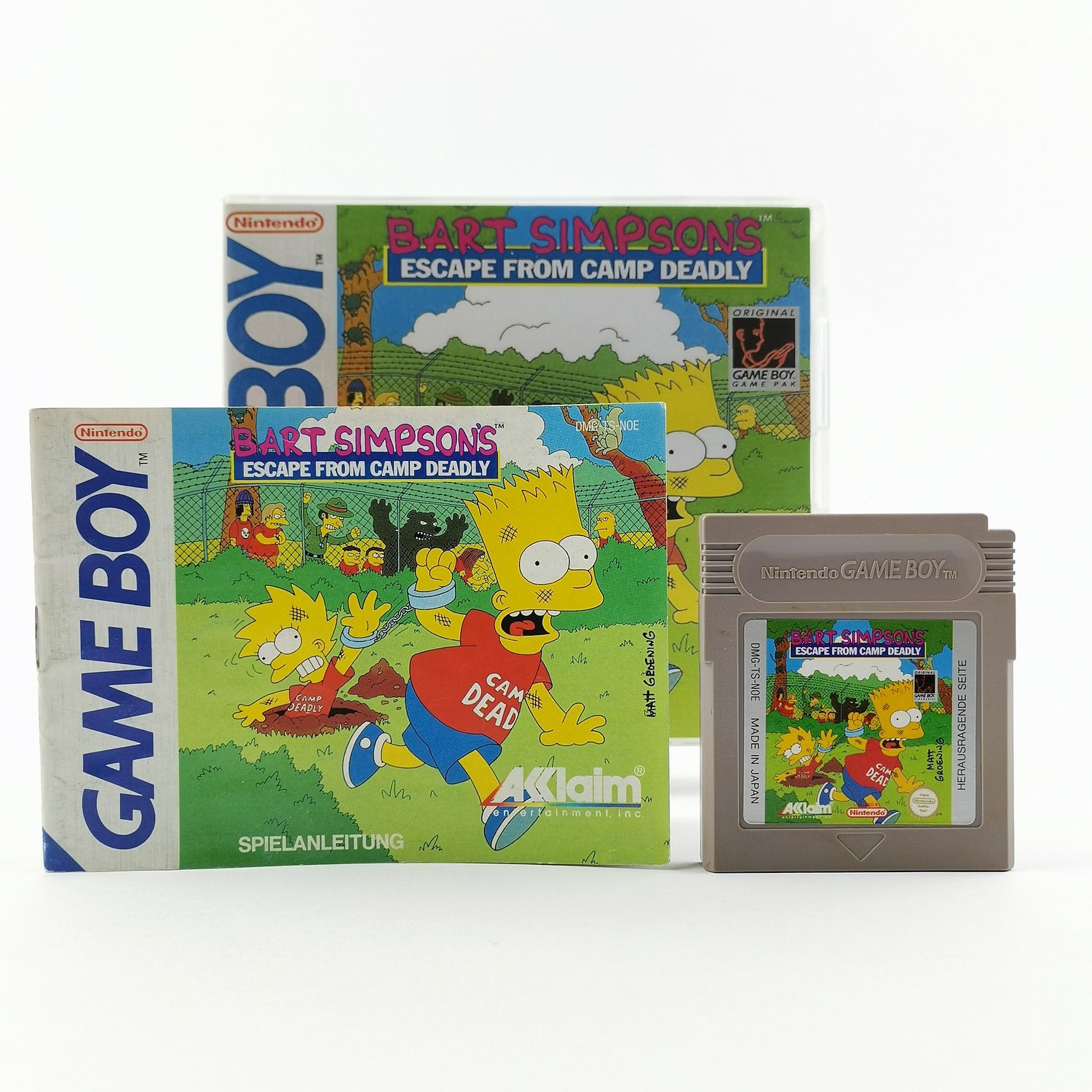 Nintendo Game Boy Classic Game: Bart Simpson's Escape from Camp Deadly - Module