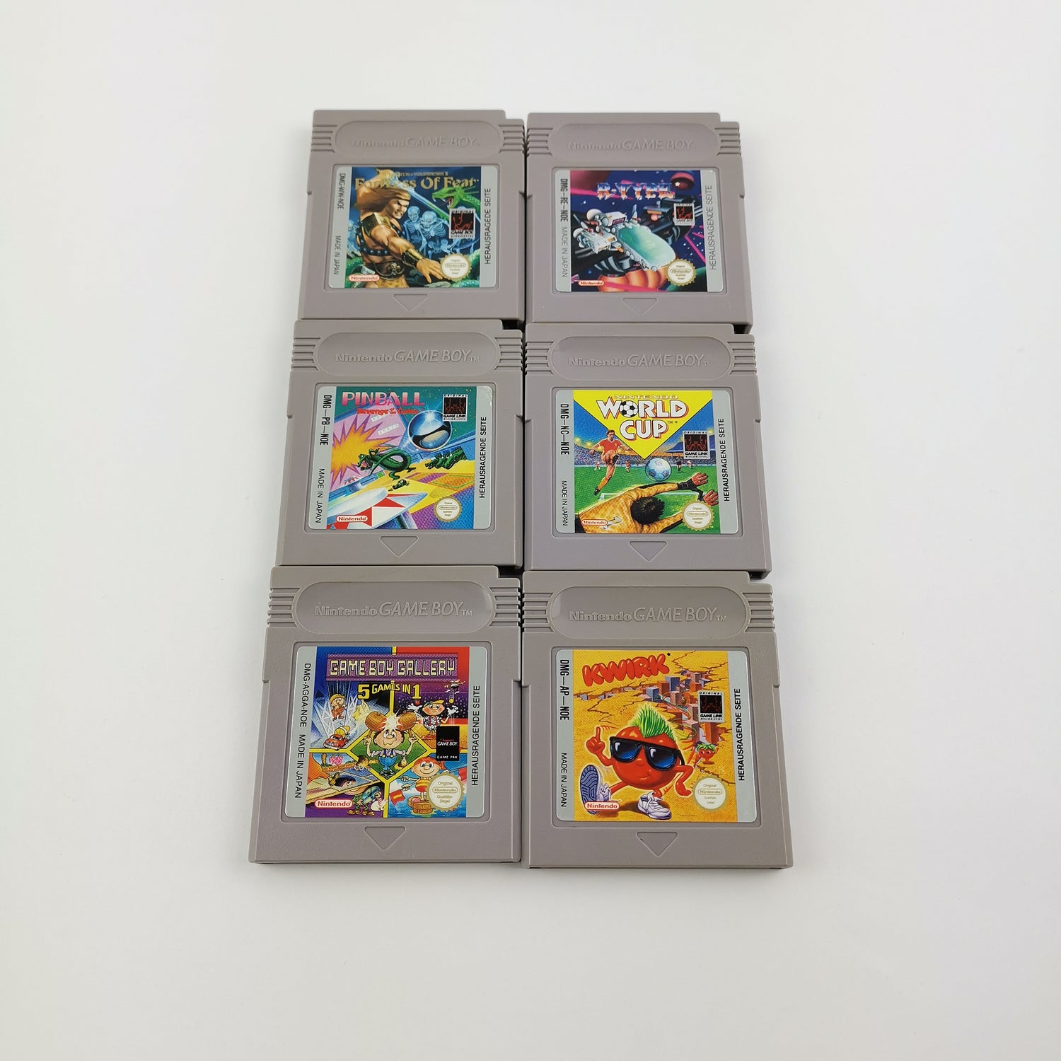 Nintendo Game Boy Classic Konsole : Red Zora mit Case und 6 Spielen | GB Console