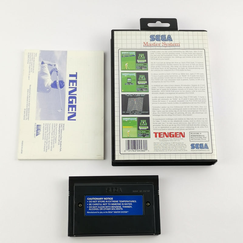 Sega Master System Spiel : PGA Tour Golf - OVP & Anleitung PAL | Cartridge