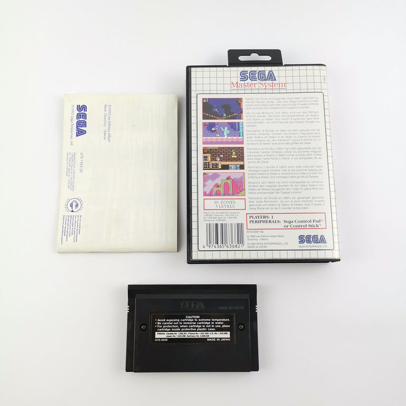 Sega Master System Game: Asterix and the Great Rescue - OVP Instructions PAL [2]