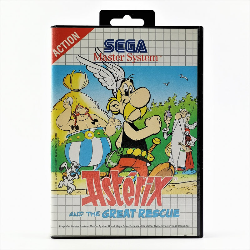 Sega Master System Game: Asterix and the Great Rescue - OVP Instructions PAL