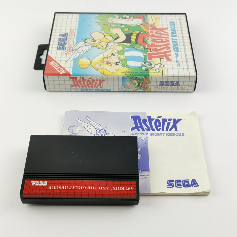 Sega Master System Game: Asterix and the Great Rescue - OVP Instructions PAL