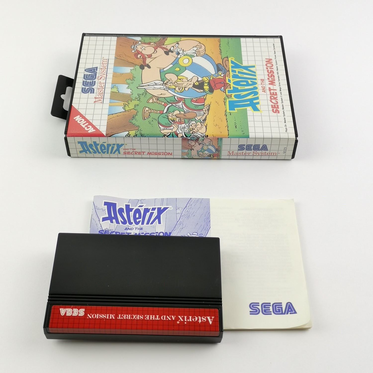 Sega Master System Spiel : Asterix and the Secret Mission - OVP & Anleitung