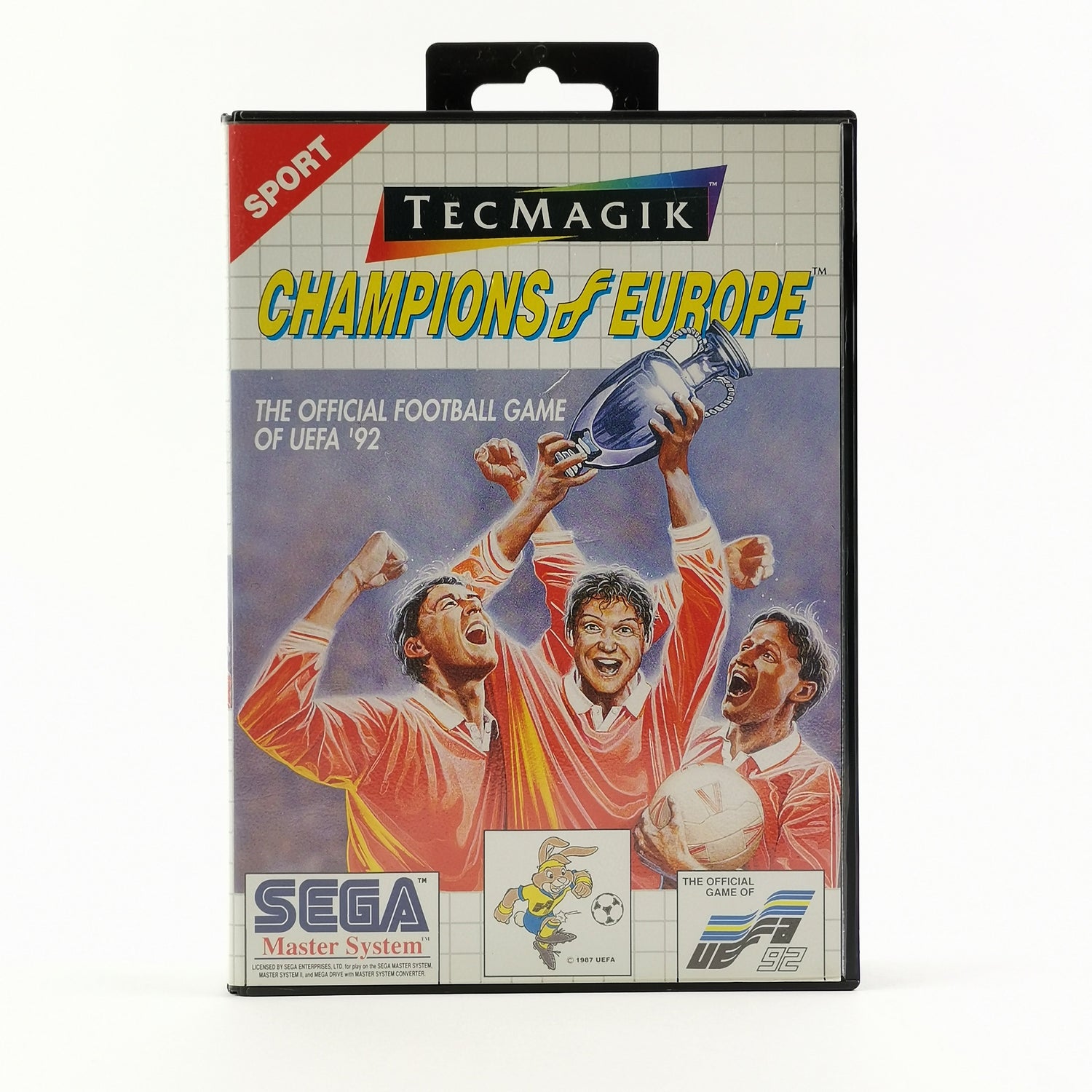 Sega Master System Spiel : Champions of Europe - OVP & Anleitung PAL Cartridge