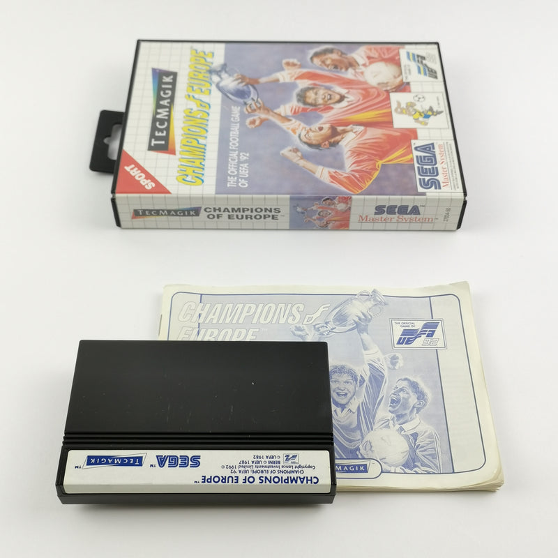Sega Master System Spiel : Champions of Europe - OVP & Anleitung PAL Cartridge