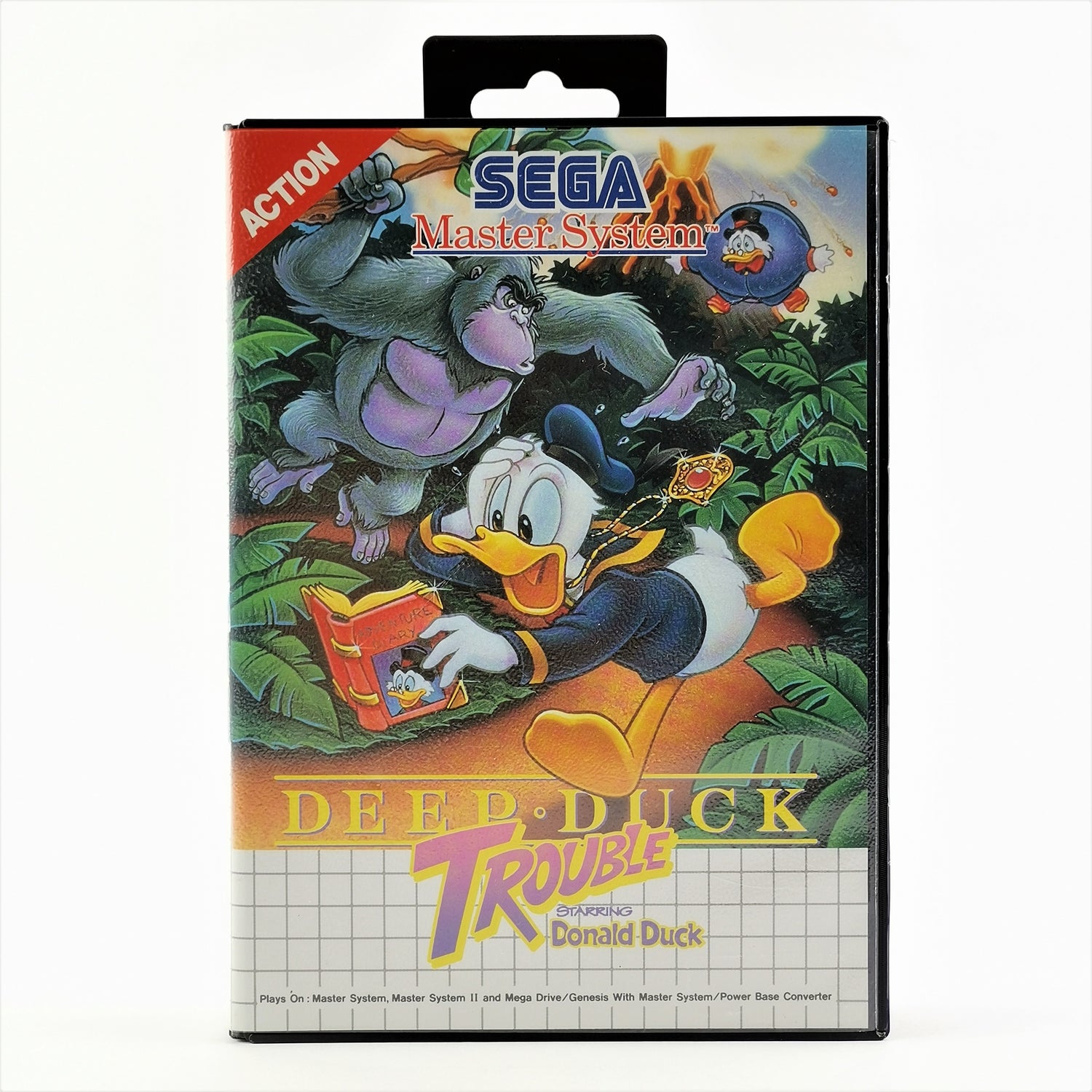 Sega Master System Spiel : Deep Duck Trouble starring Donald Duck  OVP Anleitung