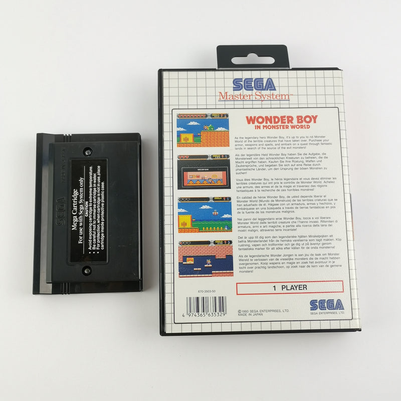 Sega Master System game: Wonder Boy in Monster World - OVP without instructions PAL