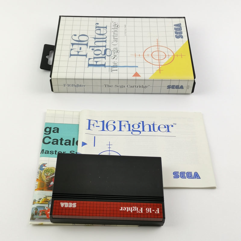 Sega Master System Game: F-16 Fighter - OVP &amp; Instructions PAL | MS cartridge