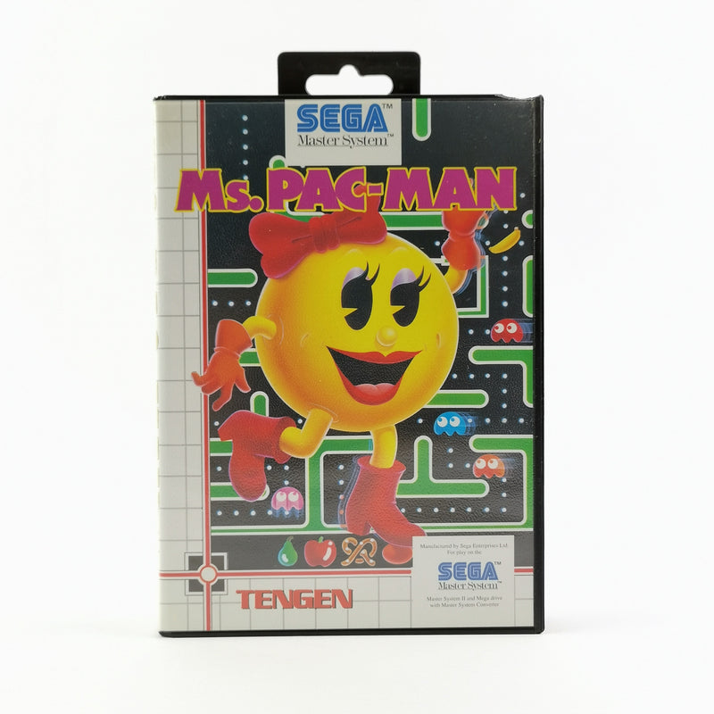 Sega Master System Spiel : Ms. Pac-Man - OVP & Anleitung PAL | MS Cartridge