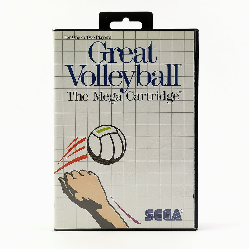 Sega Master System Spiel : Great Volleyball - OVP & Anleitung PAL | MS Cartridge