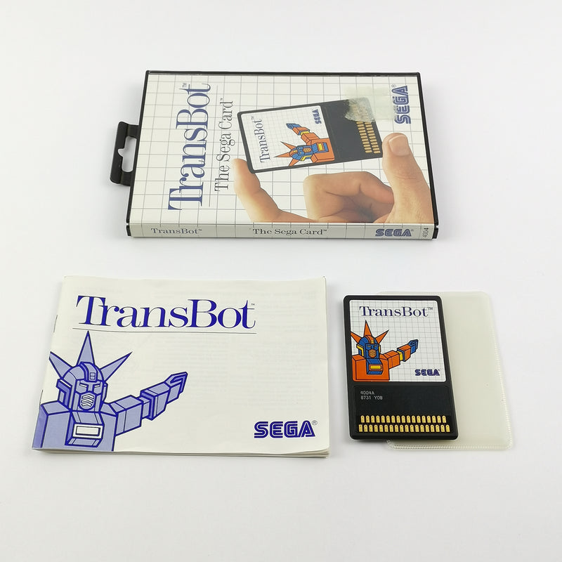 Sega Master System Game: TransBot The Sega Card - OVP &amp; Instructions PAL