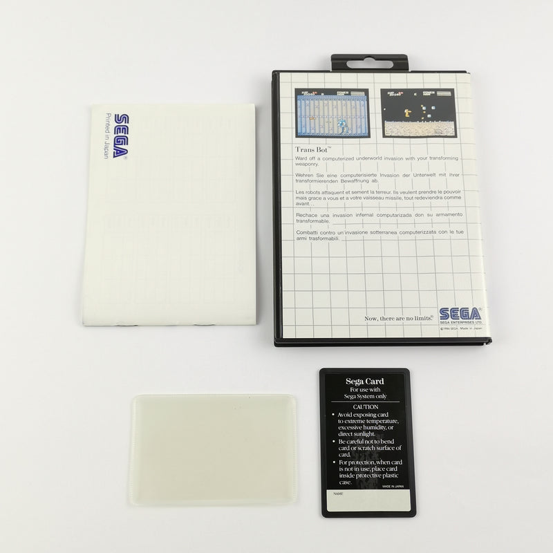 Sega Master System Spiel : TransBot The Sega Card - OVP & Anleitung PAL