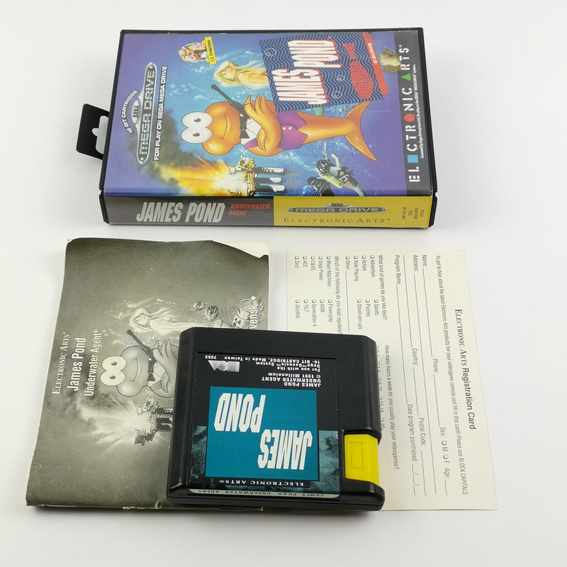 Sega Mega Drive Spiel : James Pond Underwater Agent - OVP & Anleitung PAL