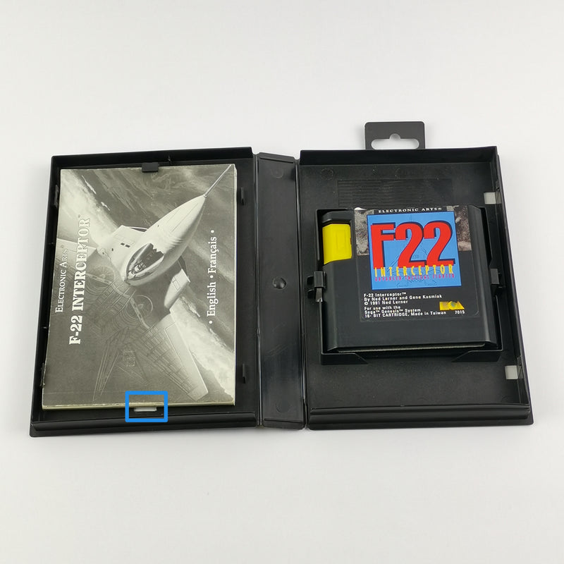 Sega Mega Drive Game: EA Air Force F22 Interceptor - OVP &amp; Instructions PAL | M.D