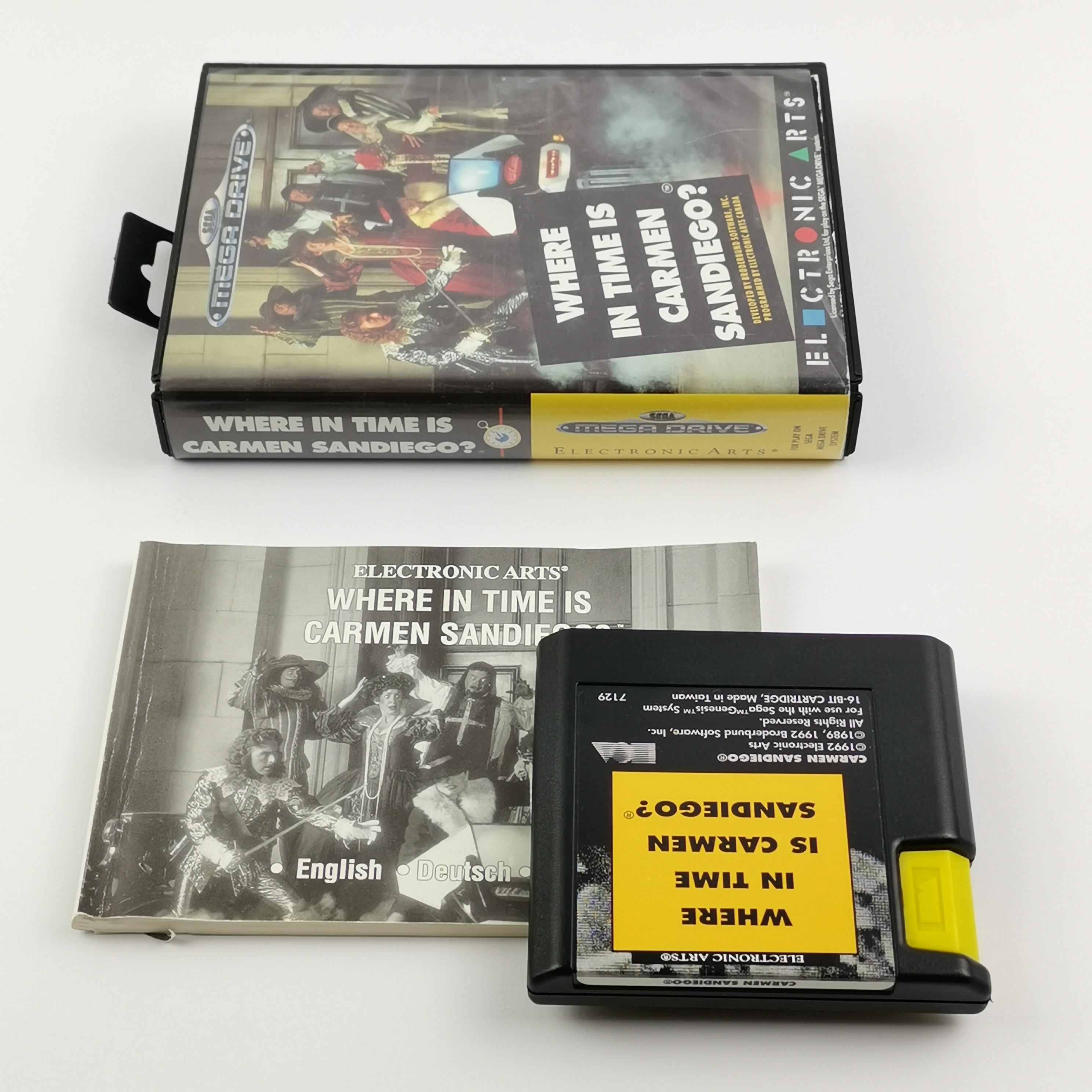 Sega Mega Drive Spiel : Where in The World is Carmen Sandiego - OVP Anleitung