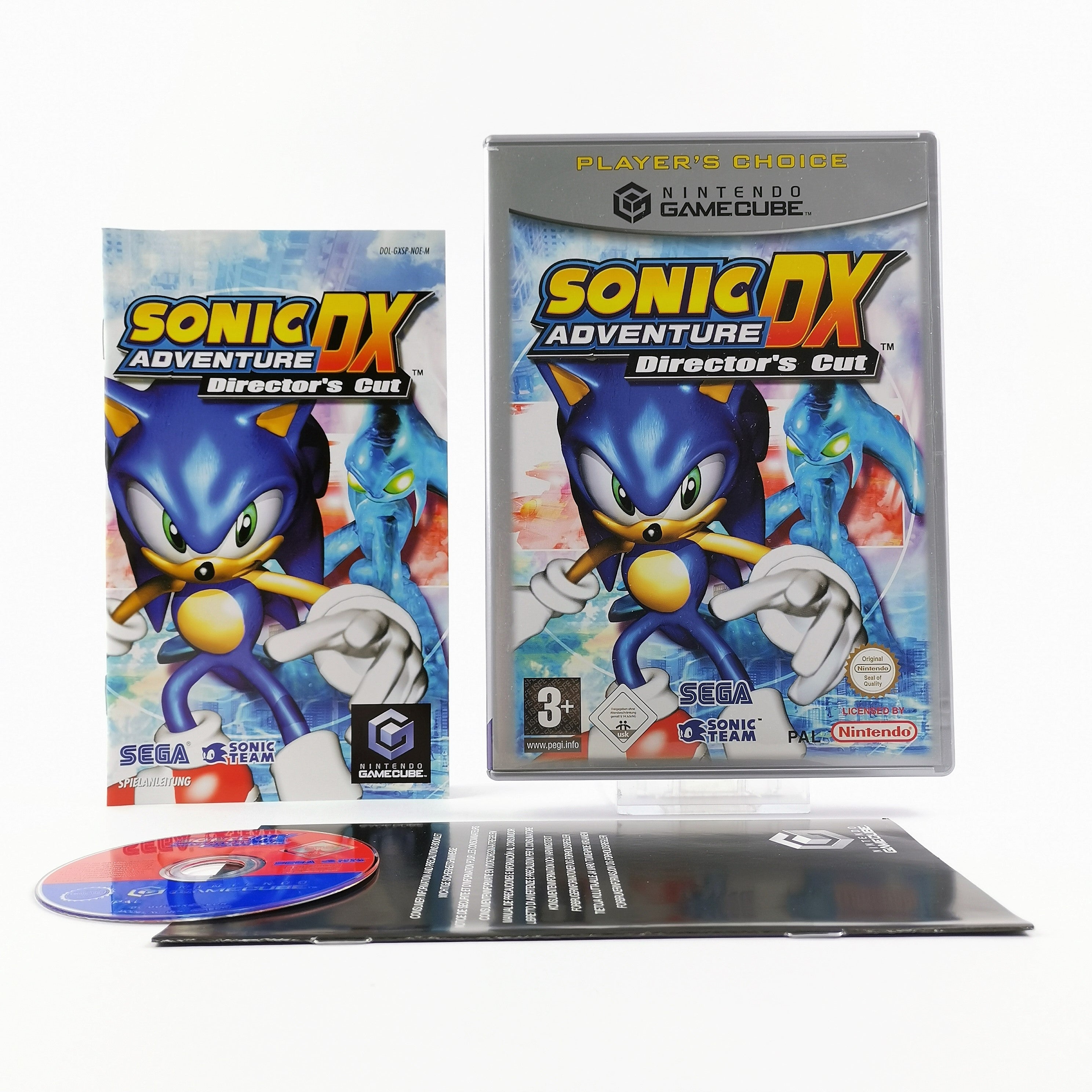 Nintendo Gamecube Spiel : Sonic Adventure DX Directors Cut - OVP & Anleitung PAL