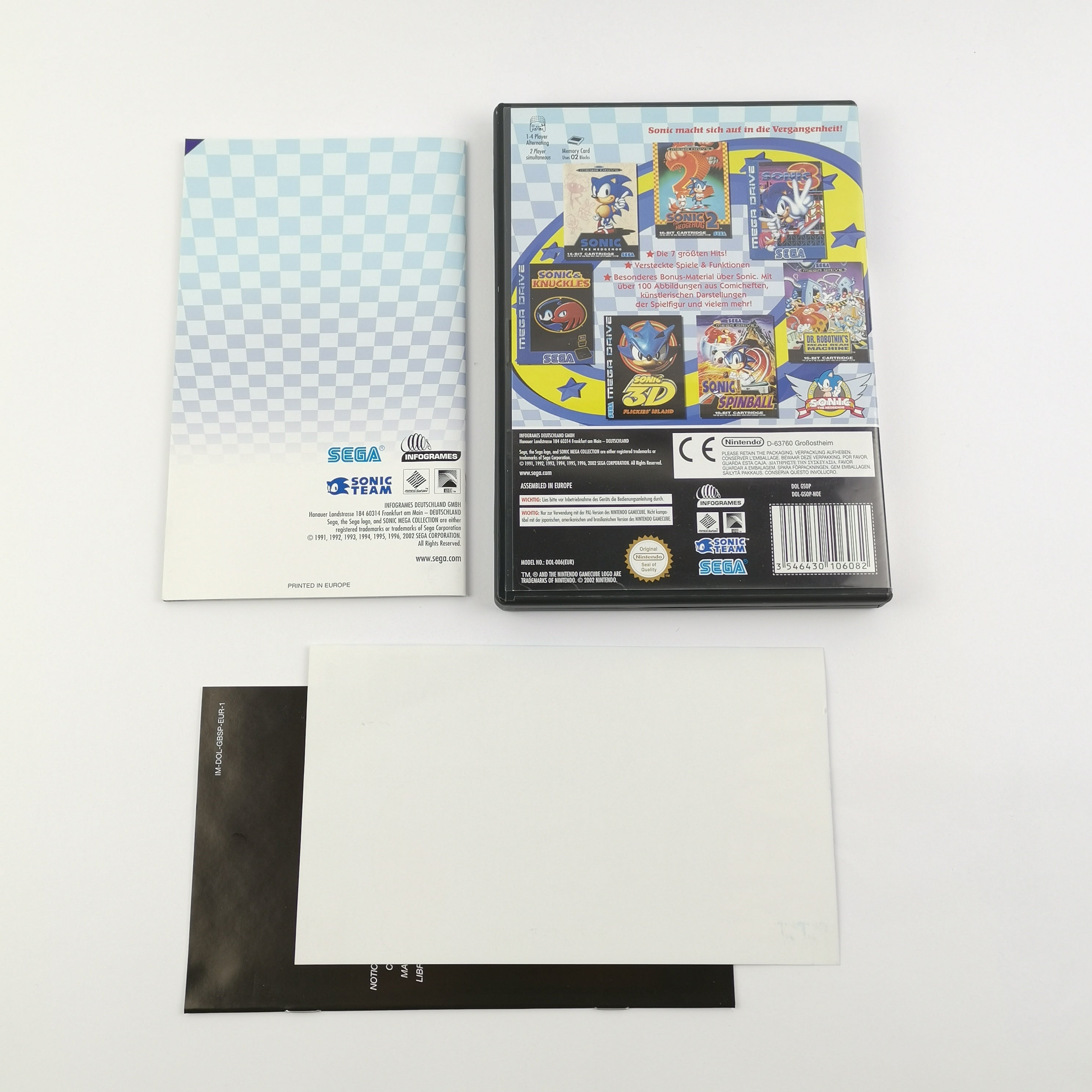 Nintendo Gamecube Spiel : Sonic Mega Collection - OVP & Anleitung PAL GC