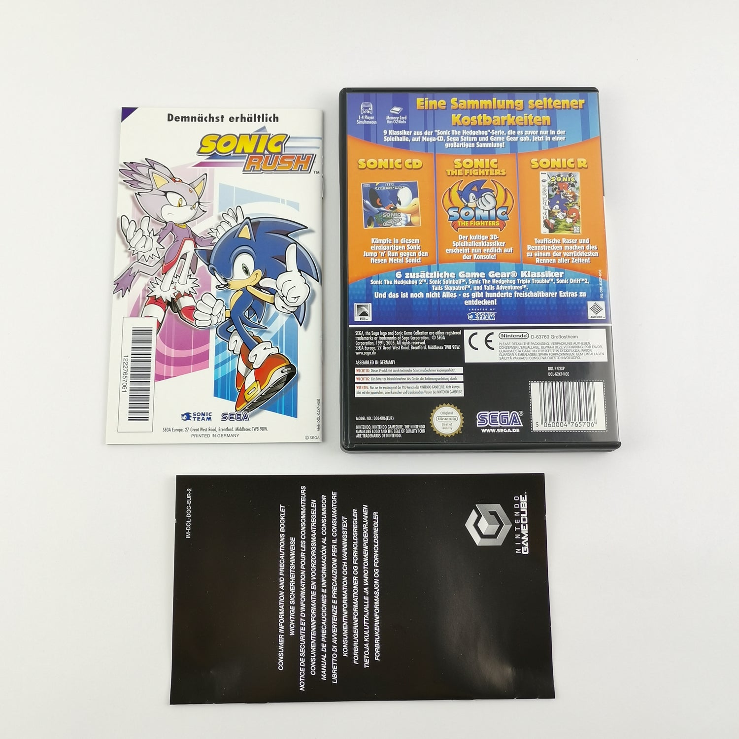 Nintendo Gamecube Spiel : Sonic Gems Collection - OVP & Anleitung PAL GC