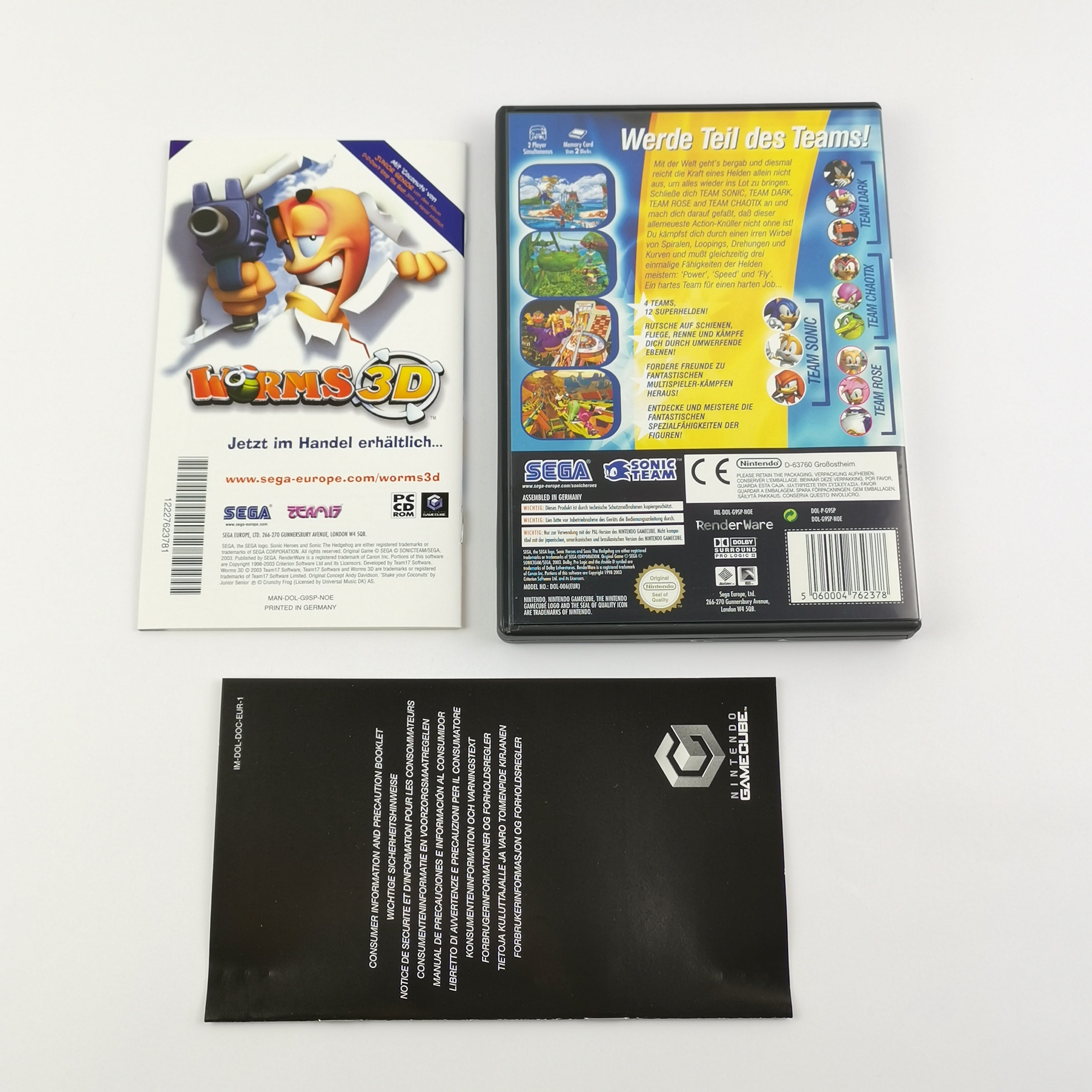 Nintendo Gamecube Spiel : Sonic Heroes - OVP & Anleitung PAL | GC Gamecube Disc