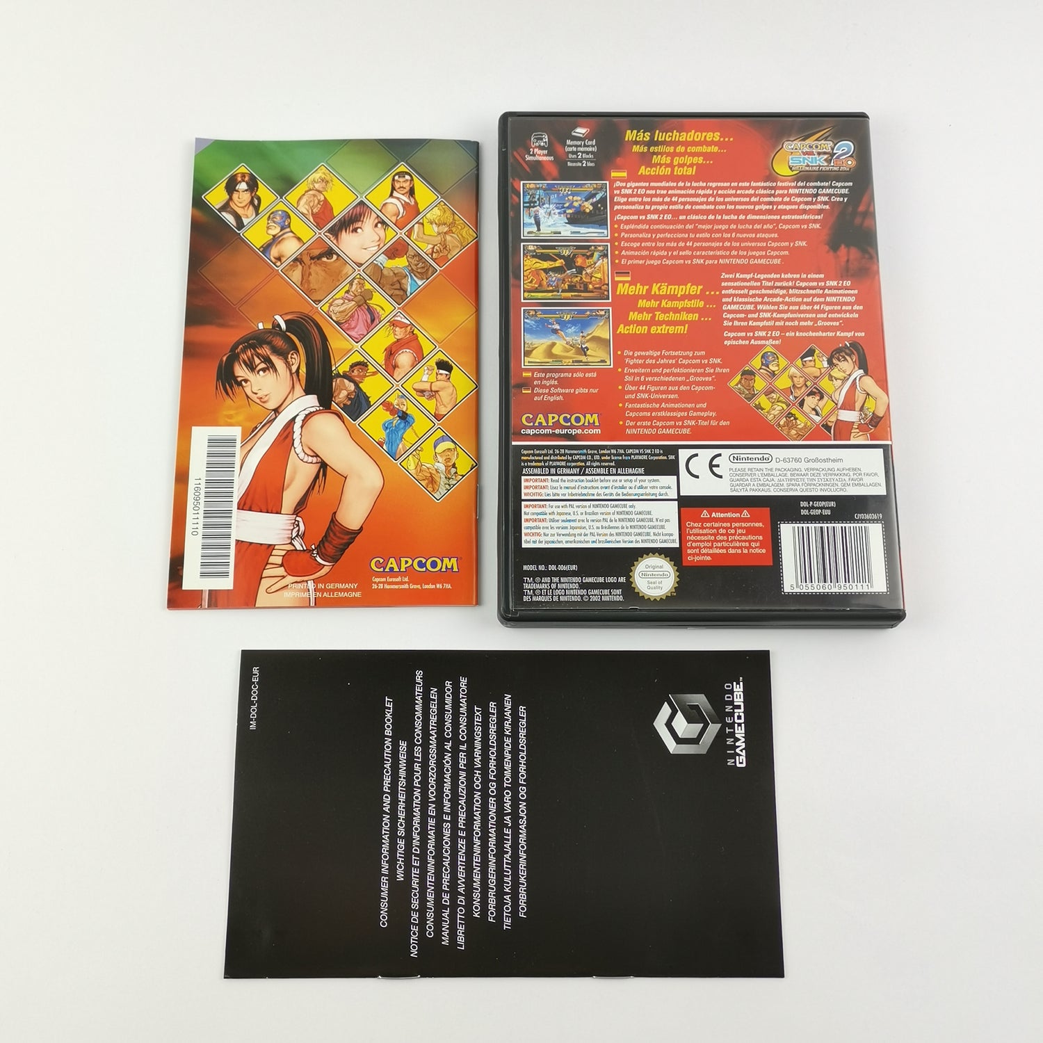 Nintendo Gamecube Spiel : Capcom Vs. SNK 2 EO - OVP & Anleitung PAL | GC Disc