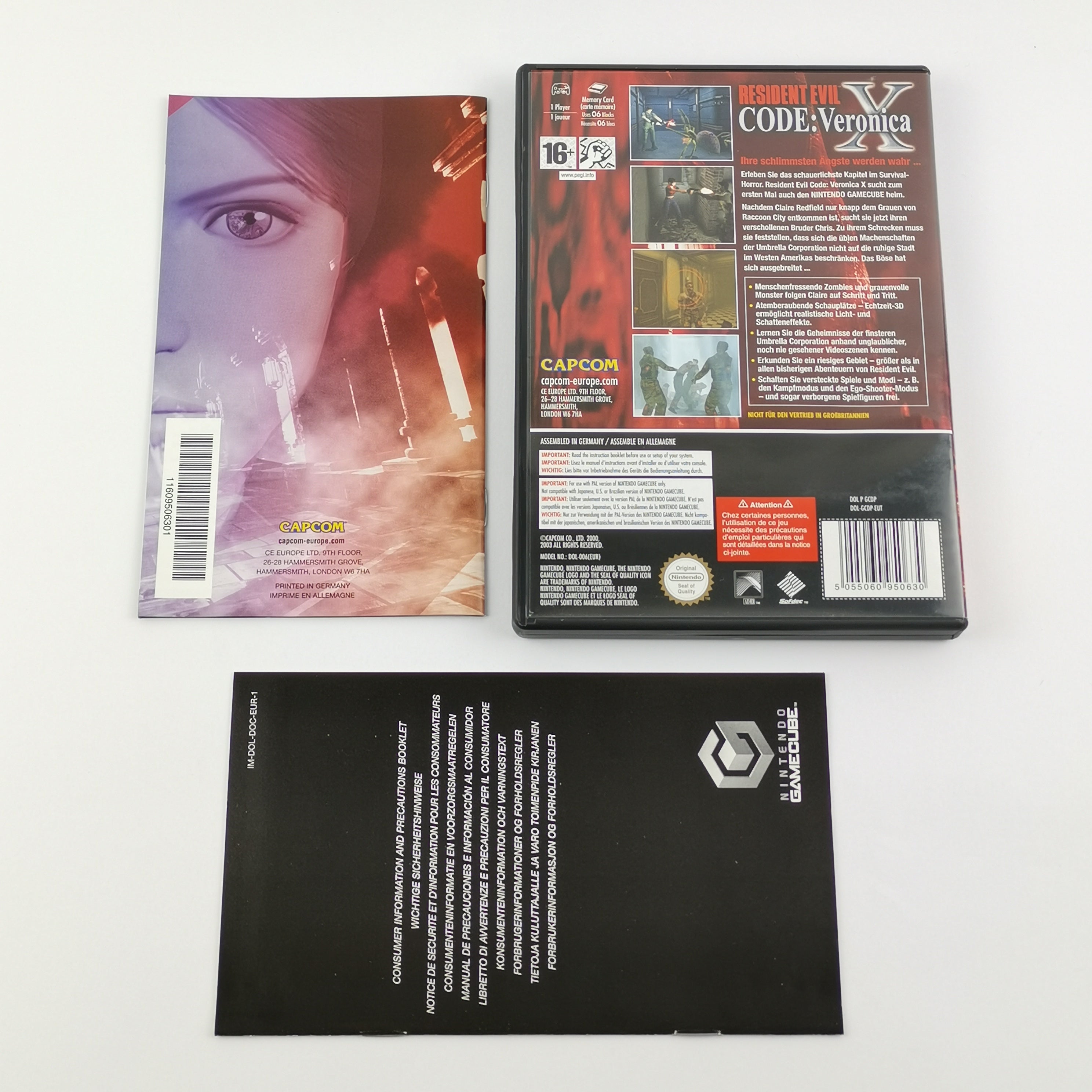 Nintendo Gamecube Spiel : Resident Evil Code: Veronica X - OVP & Anleitung PAL