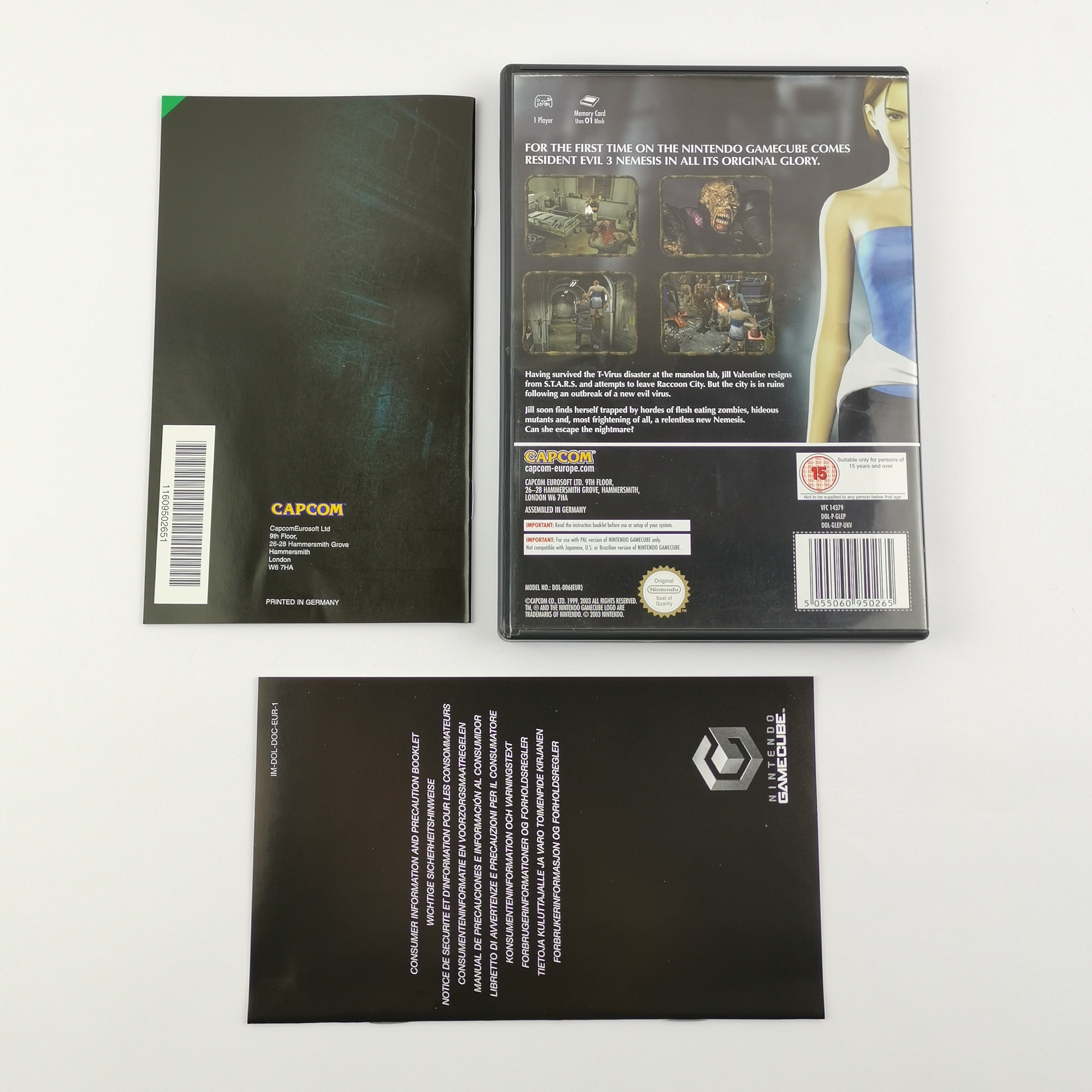 Nintendo Gamecube Spiel : Resident Evil 3 Nemesis - OVP & Anleitung PAL UKV