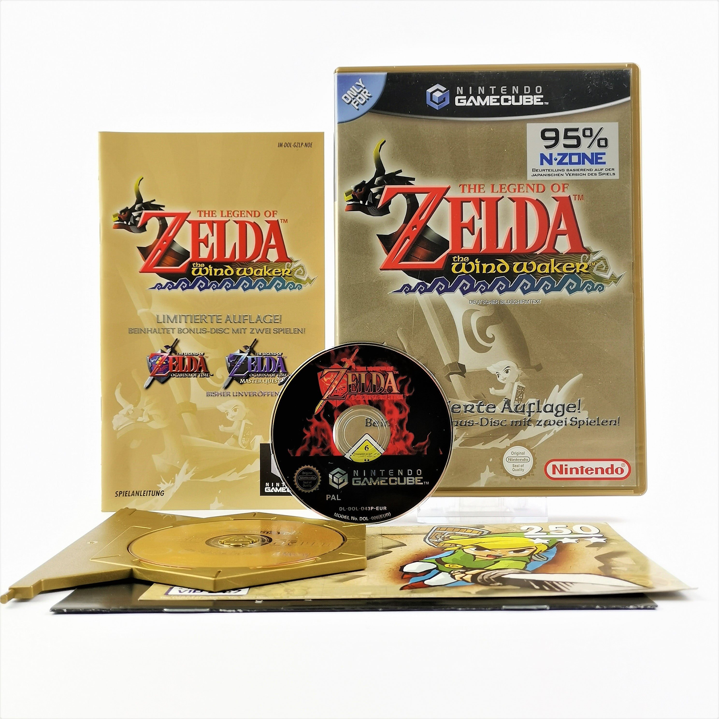 Nintendo Gamecube Spiel : The Legend of Zelda The Windwaker Limitierte Auflage