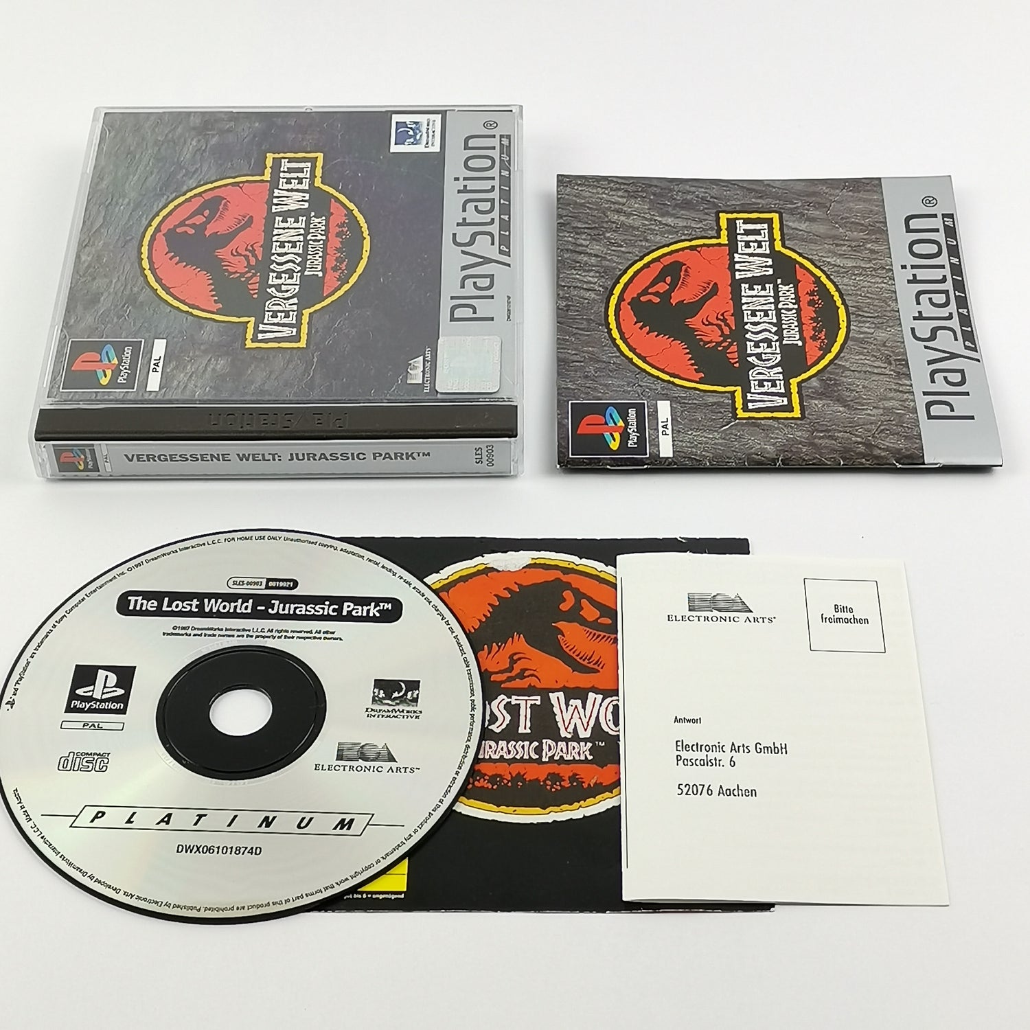 Sony Playstation 1 Spiel : Vergessene Welt Jurassic Park - OVP & Anleitung PAL
