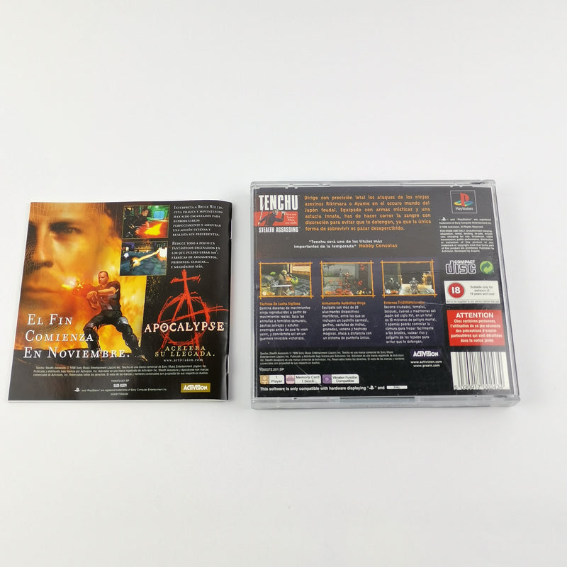 Sony Playstation 1 Game: Tenchu ​​Stealth Assassins - OVP Instructions PAL ESPANOL