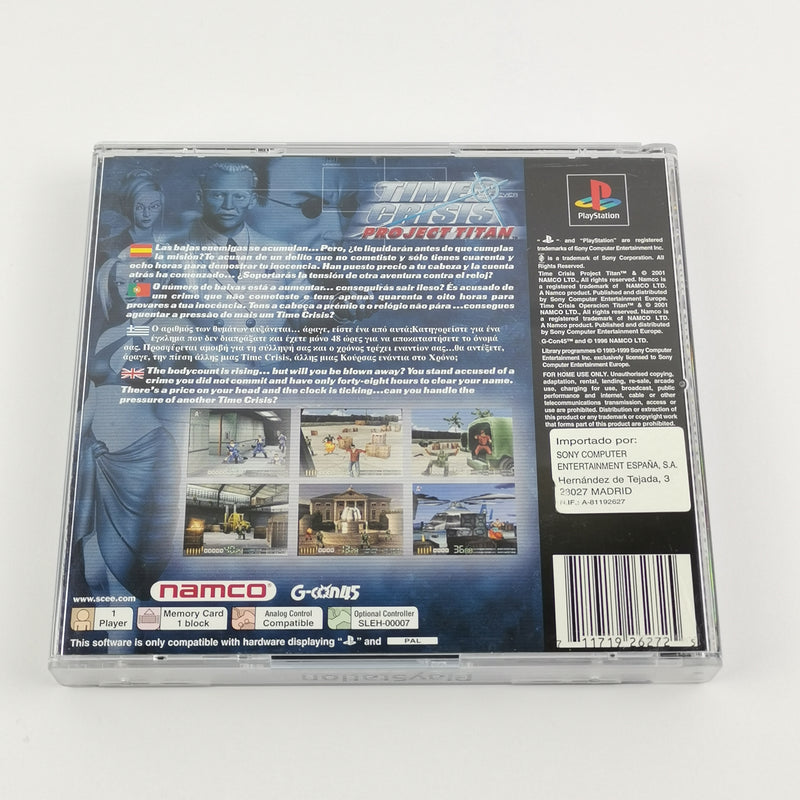 Sony Playstation 1 Game: Time Crisis Project Titan - OVP Instructions PAL NAMCO