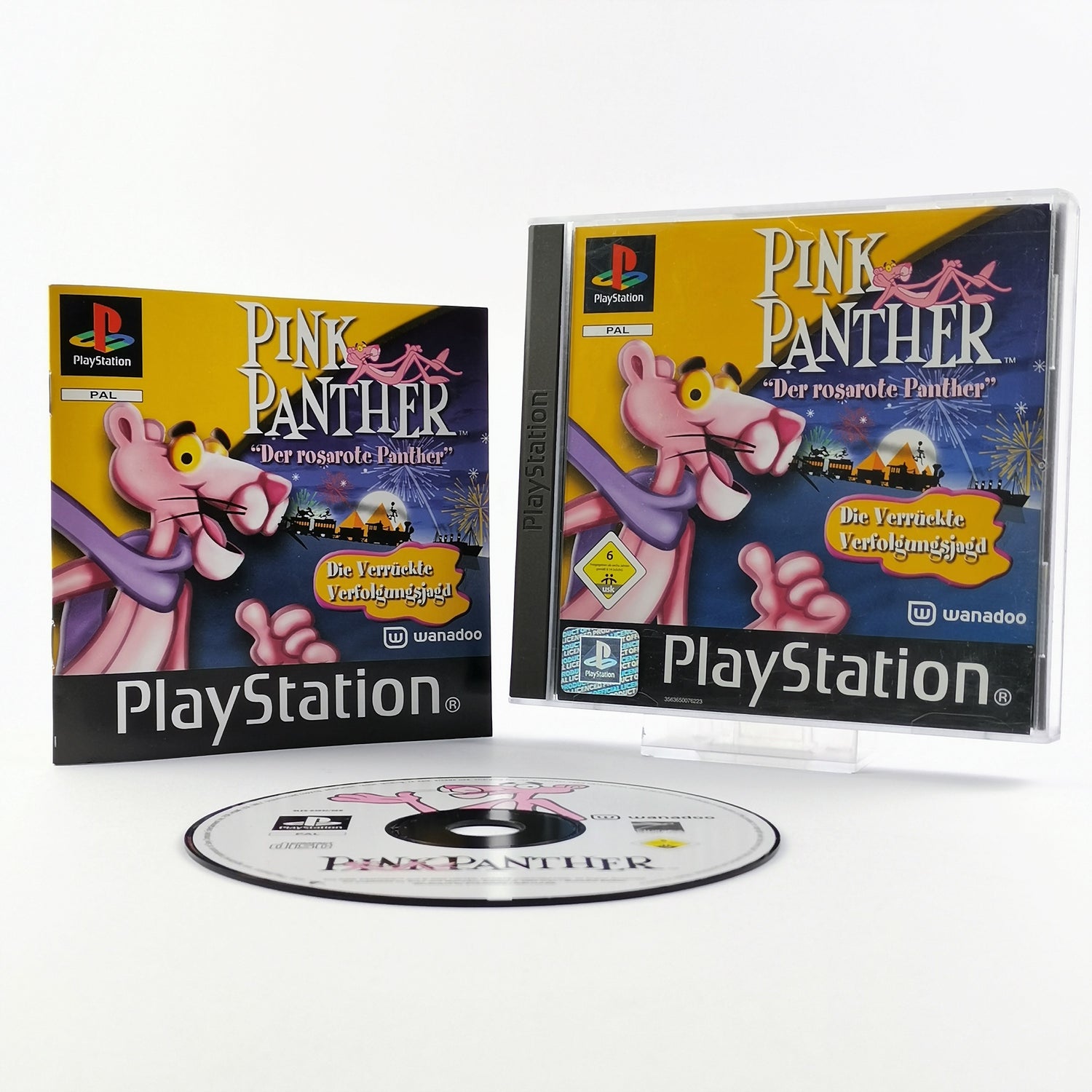 Sony Playstation 1 Spiel : Pink Panther die verrückte Verfolgungsjagd - PS1 OVP