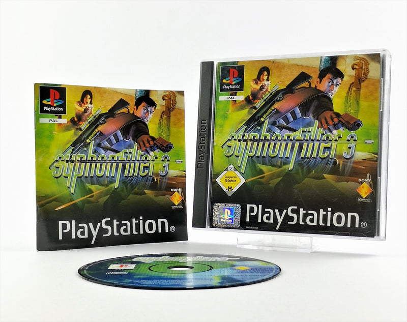 Sony Playstation 1 Spiel : Syphon Filter 3 - OVP & Anleitung dt.PAL | PS1 PSX