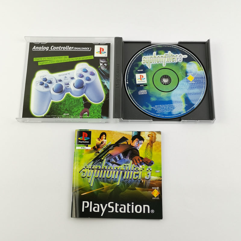Sony Playstation 1 Spiel : Syphon Filter 3 - OVP & Anleitung dt.PAL | PS1 PSX