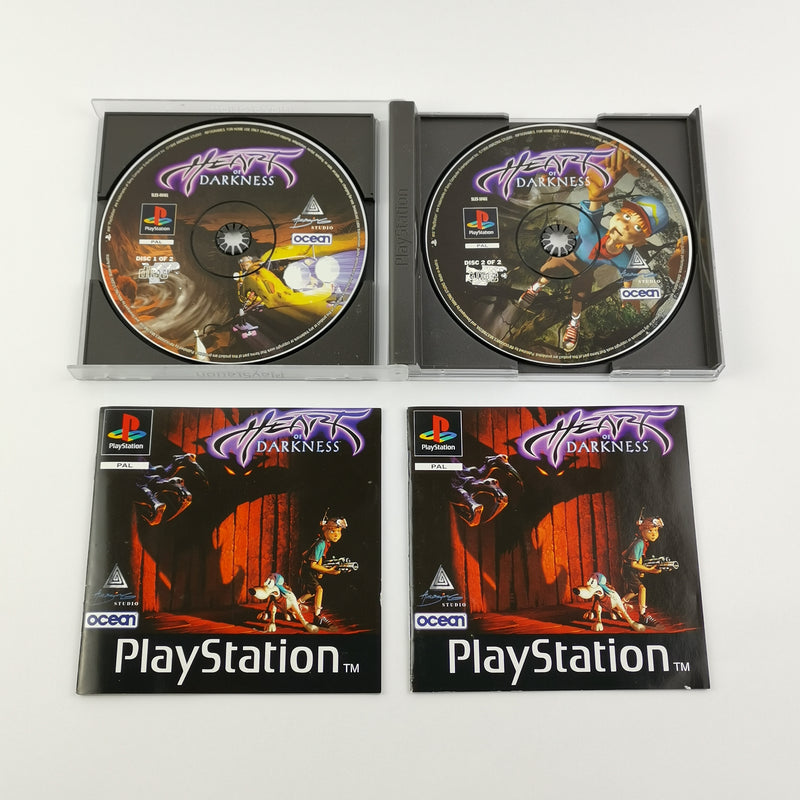 Sony Playstation 1 Game: Heart of Darkness - OVP &amp; Instructions PAL PS1 PSX